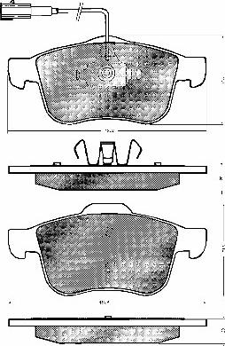 BSF 10754 - Тормозные колодки, дисковые, комплект autospares.lv