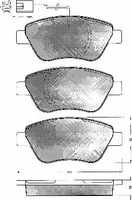 BSF 10750 - Тормозные колодки, дисковые, комплект autospares.lv