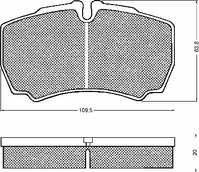 BSF 10752 - Тормозные колодки, дисковые, комплект autospares.lv