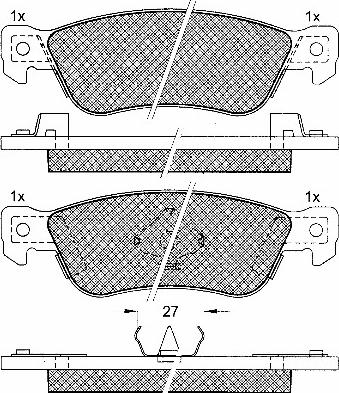 HELLA T3029 - Тормозные колодки, дисковые, комплект autospares.lv