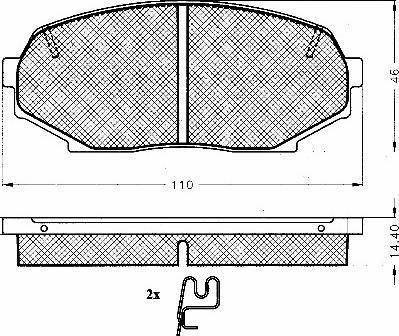 BSF 10766 - Тормозные колодки, дисковые, комплект autospares.lv