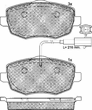 BSF 10760 - Тормозные колодки, дисковые, комплект autospares.lv