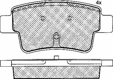 Holden 1605356 - Тормозные колодки, дисковые, комплект autospares.lv