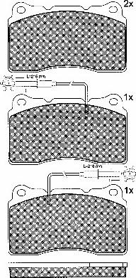 BSF 10768 - Тормозные колодки, дисковые, комплект autospares.lv