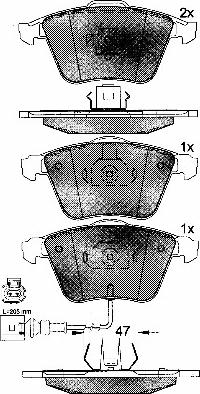 BSF 10763 - Тормозные колодки, дисковые, комплект autospares.lv