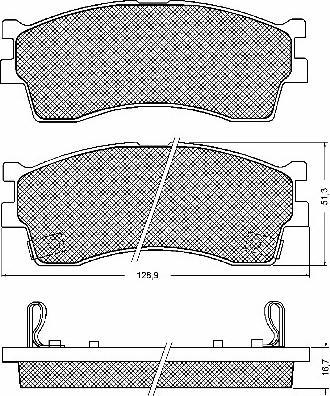 Yamato C10303K - Тормозные колодки, дисковые, комплект autospares.lv