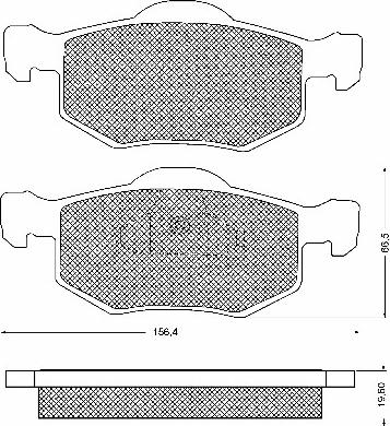 BSF 10702 - Тормозные колодки, дисковые, комплект autospares.lv