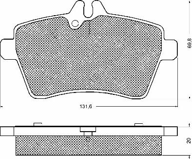 BSF 10716 - Тормозные колодки, дисковые, комплект autospares.lv