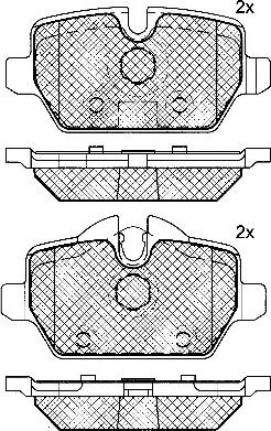 BSF 10782 - Тормозные колодки, дисковые, комплект autospares.lv