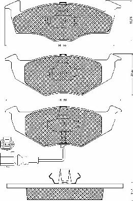 BSF 10730 - Тормозные колодки, дисковые, комплект autospares.lv