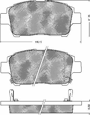 BSF 10733 - Тормозные колодки, дисковые, комплект autospares.lv