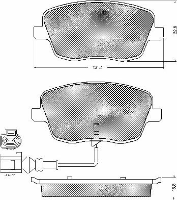 BSF 10729 - Тормозные колодки, дисковые, комплект autospares.lv