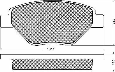 BSF 10726 - Тормозные колодки, дисковые, комплект autospares.lv