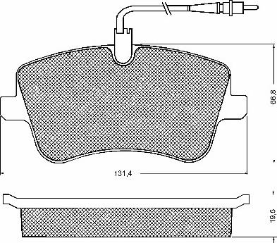 BSF 10721 - Тормозные колодки, дисковые, комплект autospares.lv