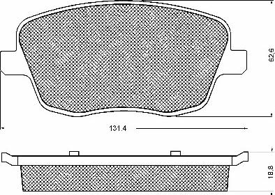 BSF 10728 - Тормозные колодки, дисковые, комплект autospares.lv