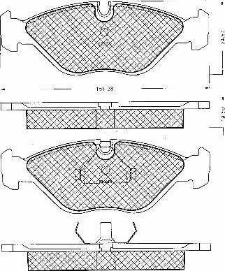 BSF 10774 - Тормозные колодки, дисковые, комплект autospares.lv