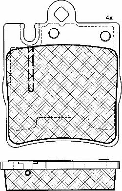 BSF 10772 - Тормозные колодки, дисковые, комплект autospares.lv