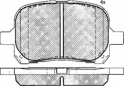 BSF 10777 - Тормозные колодки, дисковые, комплект autospares.lv