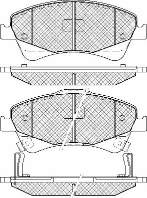 Aisin SN998P - Тормозные колодки, дисковые, комплект autospares.lv