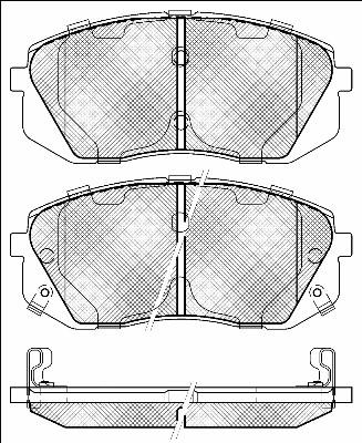 BSF 20049 - Тормозные колодки, дисковые, комплект autospares.lv