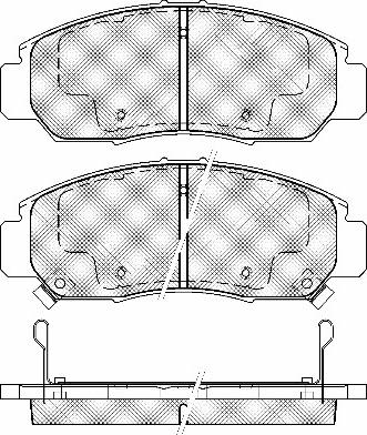 BSF 20044 - Тормозные колодки, дисковые, комплект autospares.lv