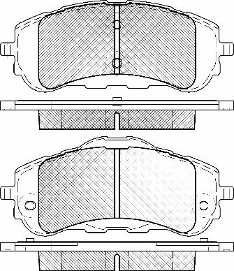 BSF 20046 - Тормозные колодки, дисковые, комплект autospares.lv