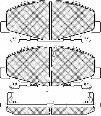 BSF 20040 - Тормозные колодки, дисковые, комплект autospares.lv