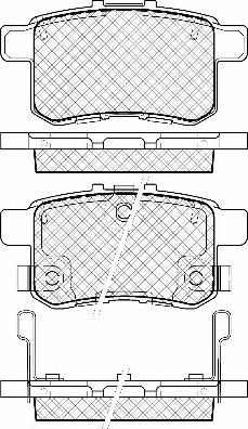 Triscan FDB 4198 - Тормозные колодки, дисковые, комплект autospares.lv