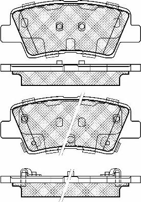 BSF 20048 - Тормозные колодки, дисковые, комплект autospares.lv