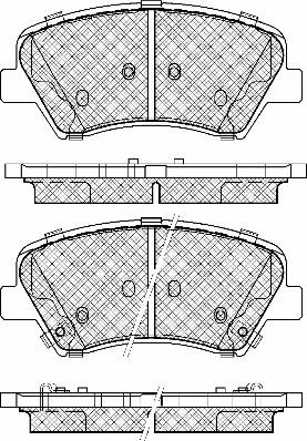 BSF 20047 - Тормозные колодки, дисковые, комплект autospares.lv