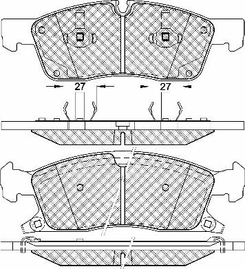 BSF 20054 - Тормозные колодки, дисковые, комплект autospares.lv