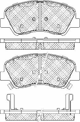 BSF 20056 - Тормозные колодки, дисковые, комплект autospares.lv