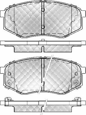 BSF 20050 - Тормозные колодки, дисковые, комплект autospares.lv