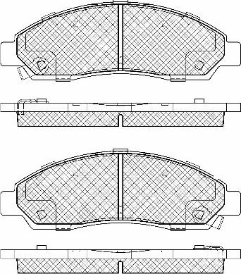 BSF 20052 - Тормозные колодки, дисковые, комплект autospares.lv