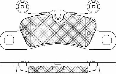 BSF 20005 - Тормозные колодки, дисковые, комплект autospares.lv