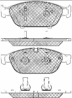 BSF 20006 - Тормозные колодки, дисковые, комплект autospares.lv