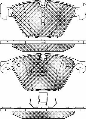 BSF 20019 - Тормозные колодки, дисковые, комплект autospares.lv