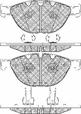 BSF 20016 - Тормозные колодки, дисковые, комплект autospares.lv