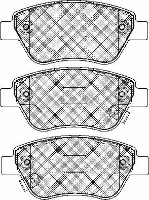 BSF 20011 - Тормозные колодки, дисковые, комплект autospares.lv