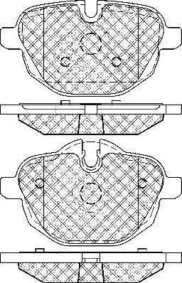 BSF 20018 - Тормозные колодки, дисковые, комплект autospares.lv