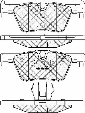 BSF 20013 - Тормозные колодки, дисковые, комплект autospares.lv