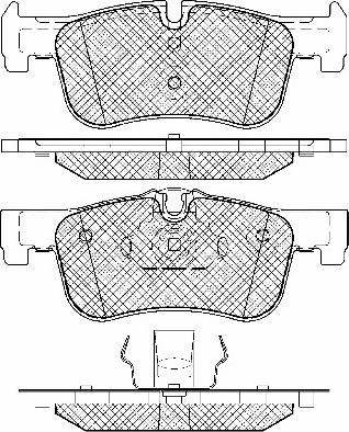 BSF 20012 - Тормозные колодки, дисковые, комплект autospares.lv