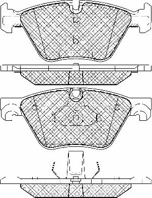 Triscan P 06 060 - Тормозные колодки, дисковые, комплект autospares.lv