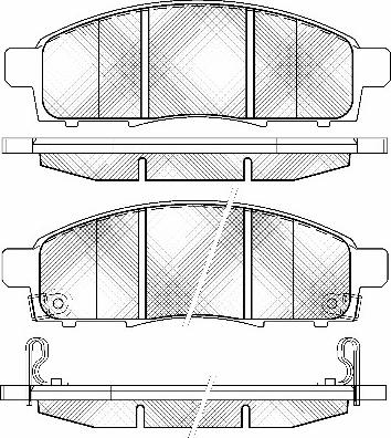 FTE 9002104 - Тормозные колодки, дисковые, комплект autospares.lv