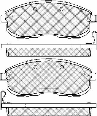 BSF 20082 - Тормозные колодки, дисковые, комплект autospares.lv