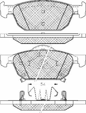 BSF 20039 - Тормозные колодки, дисковые, комплект autospares.lv