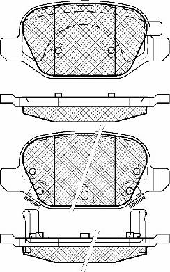 BSF 20034 - Тормозные колодки, дисковые, комплект autospares.lv