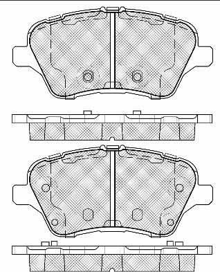 BSF 20036 - Тормозные колодки, дисковые, комплект autospares.lv