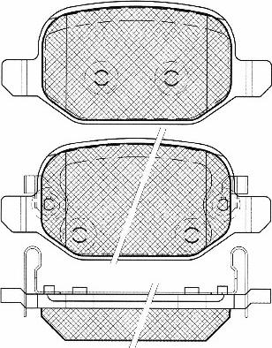 BSF 20030 - Тормозные колодки, дисковые, комплект autospares.lv