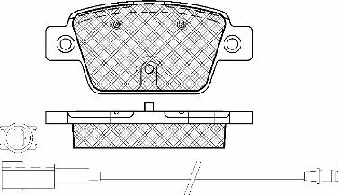 BSF 20031 - Тормозные колодки, дисковые, комплект autospares.lv